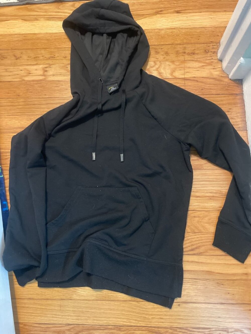 Athletic Works Black Pullover Hoodie, Women's M (8-10)